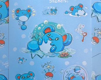 Marill Sticker Bogen