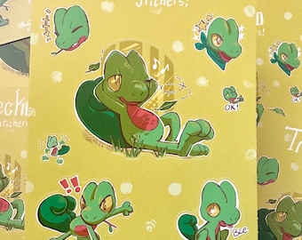 Treecko Sticker Bogen