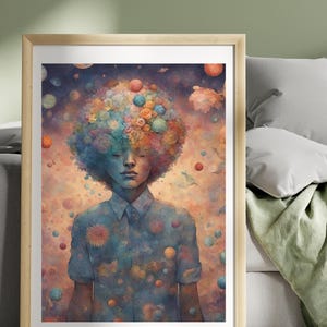 Chatten Sie GPT-abstraktes AI-Kunstwerk, digitale technische Porträts, futuristisches PNG, Kybernetik, Tech Kunstdrucke, konzeptionelle Sci-Fi-Wandkunst,