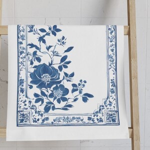 Chinoiserie Clipart, Blue and White Borders, Floral PNG Images, Digital Download Clipart, Wedding Invitation Decor, Printable Craft Designs, Scrapbooking Graphics, Classic Chinoiserie Art, DIY Invitation Elements, Elegant Floral Clipart
