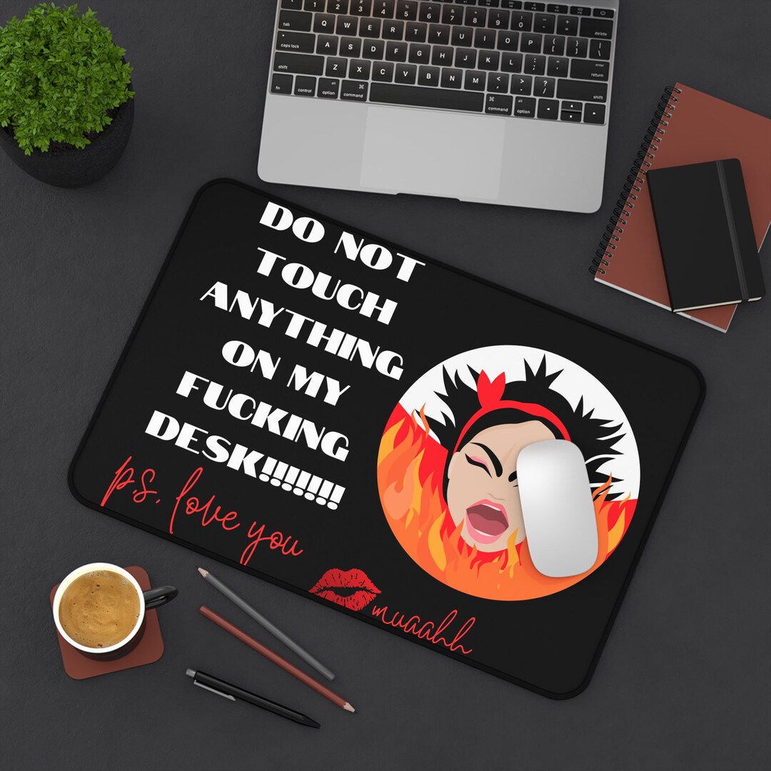 Desk Mat Custom Desk Mat Funny Desk Mat Boss Lady Unique Etsy