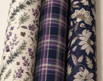 Sugar Plum Christmas Wrapping Paper Roll, Purple Jacobean Christmas Paper, Dark Violet Colonial Style Gifts , Purple Whimsical Gift Wrap
