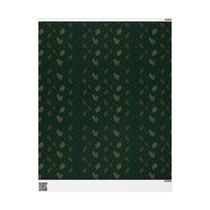 Ralph Lauren Christmas, Heritage Christmas Wrapping Paper Roll, Tartan Plaid Gift Wrap, Burgundy Green Navy Christmas Paper image 10