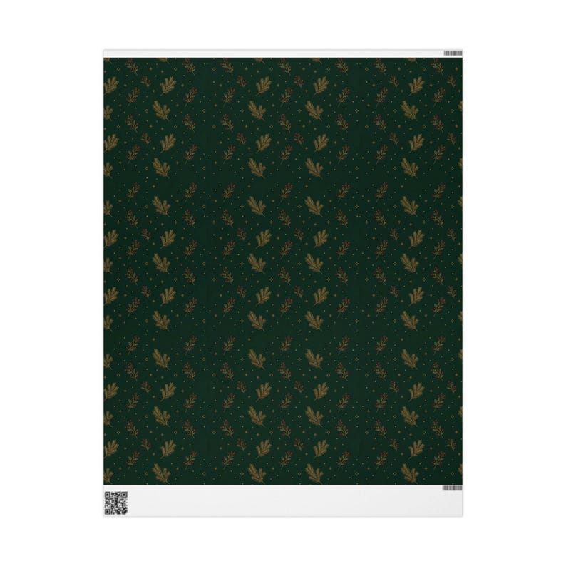 Ralph Lauren Christmas, Heritage Christmas Wrapping Paper Roll, Tartan Plaid Gift Wrap, Burgundy Green Navy Christmas Paper image 10
