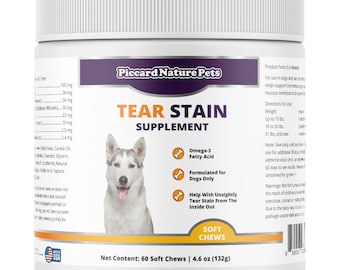 PiccardNaturePets Supplément anti-taches pour chien avec lutéine 60 carats