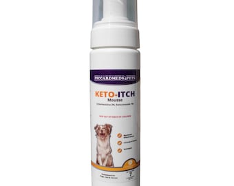 Piccardmeds4pets Keto-Itch Plus Mousse antiseptique pour chats et chiens 7 oz