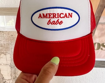 American Babe Patch Foam Trucker Hat | 4th Of July