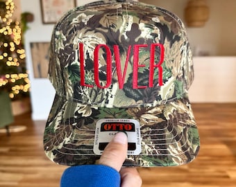 LOVER Camo Embroidered Hat