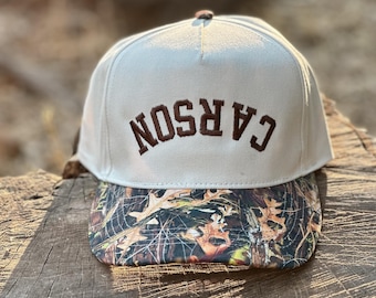 Custom Last Name Arched Embroidered Hat