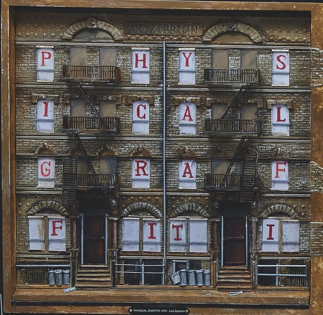 Led Zeppelin Mural LED Zeppelin's Physical Graffiti Brought to Life in Large Scale 3 ...