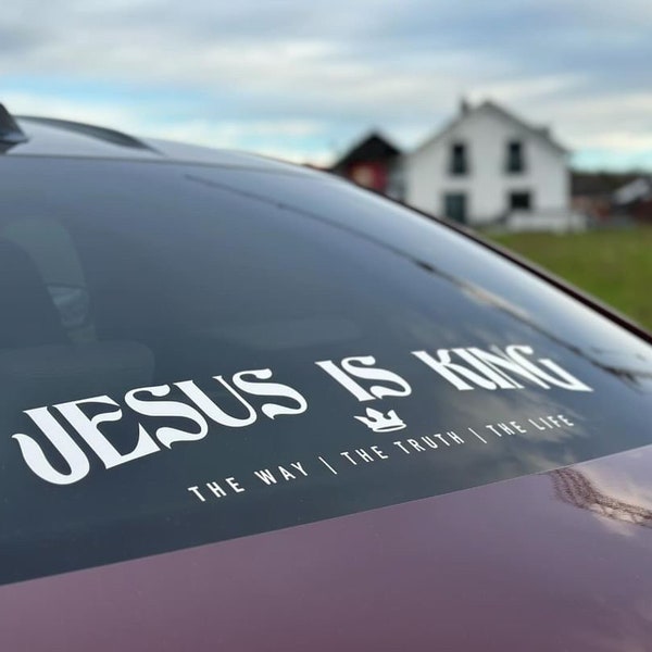 Autoaufkleber Jesus is King