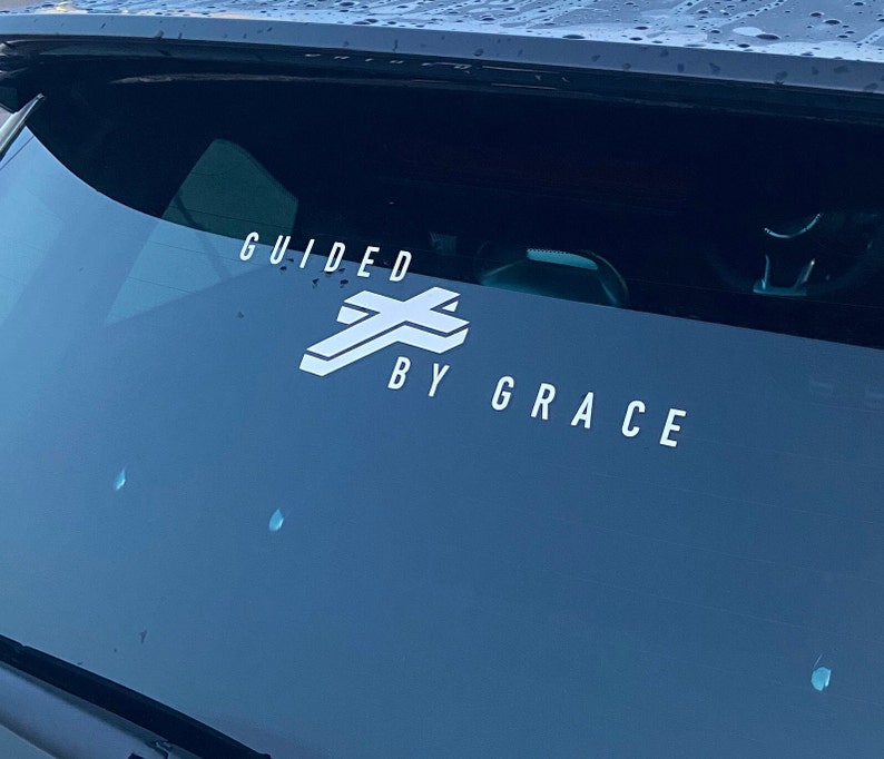 Bumper sticker Guided by Grace Classic image 3