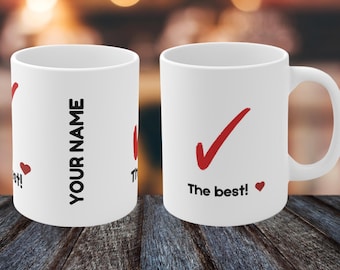Personalized Coffee Mug, Custom Name Mug, Ceramic Tea Cup, Personalized Gift, Custom Insulated Travel Mugs, Mug With Name, Mug With Message