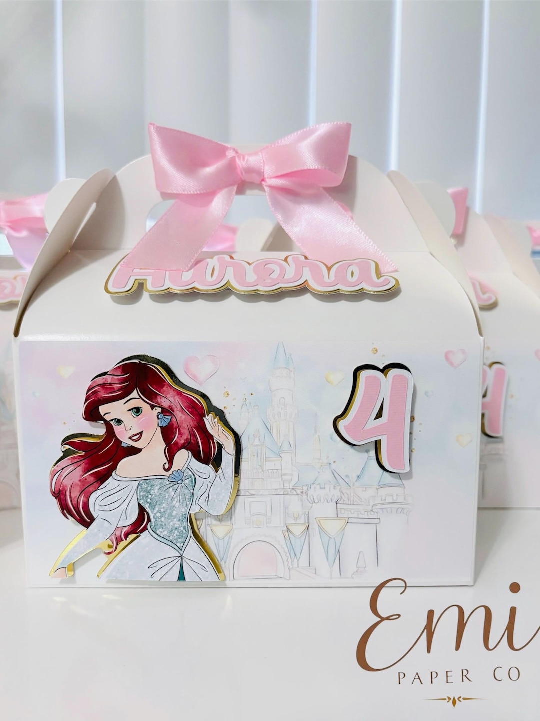 Princess Favor Boxes With Ribbon - Etsy