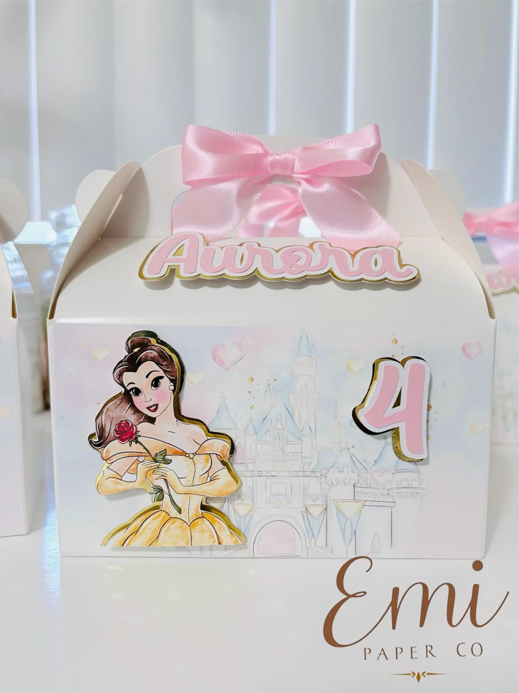 Princess Favor Boxes With Ribbon - Etsy