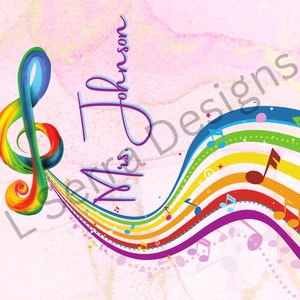 Muziekleraar Tumbler Wrap Design