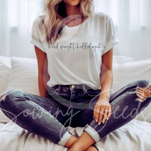 Hard Fought Hallelujah Brandon Lake Inspired Tee | Worship Music Tee | Concert Tee