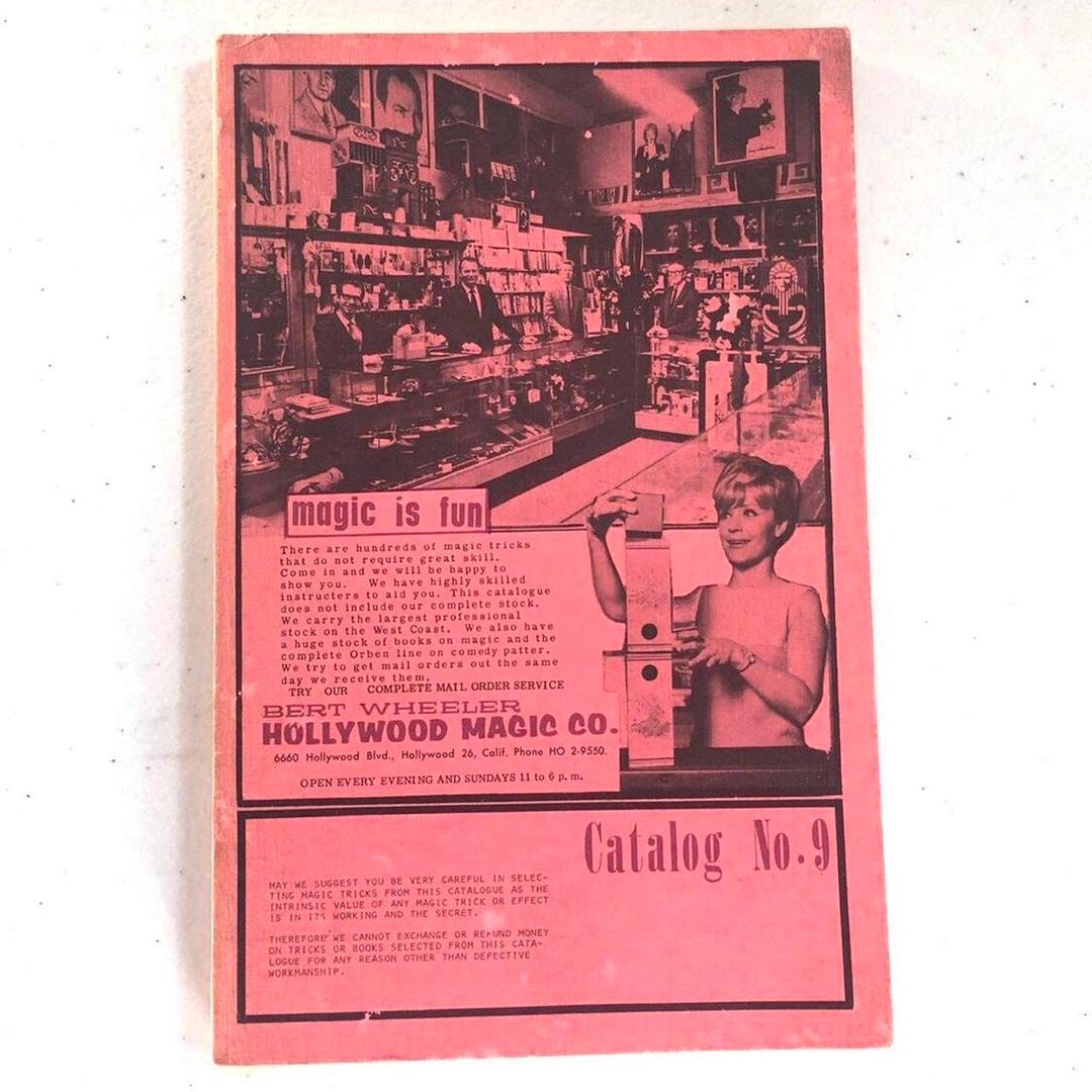 Bert Wheeler Hollywood Magic Co. Catalog No. 9. Good Vintage Condition