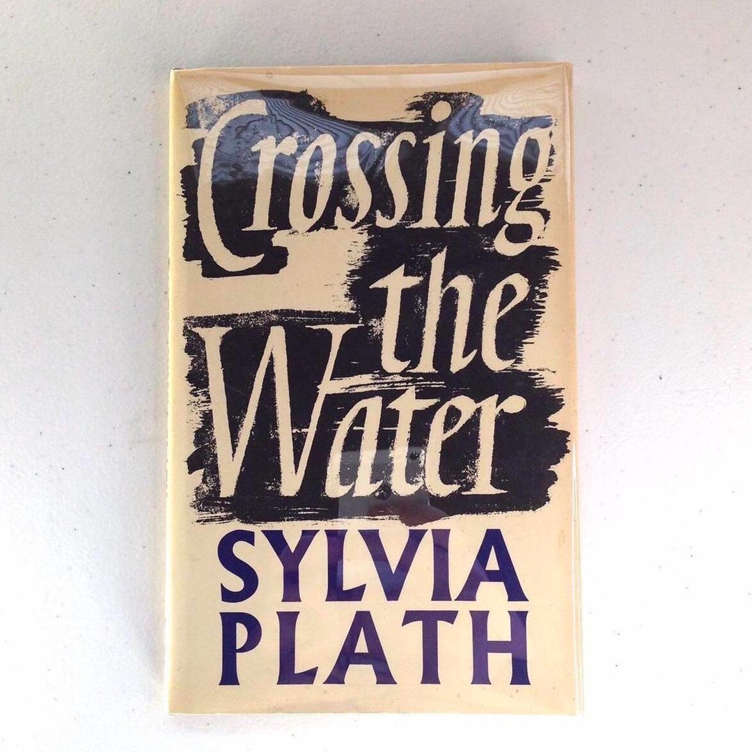 Sylvia Plath Crossing the Water Hardcover Book - Etsy