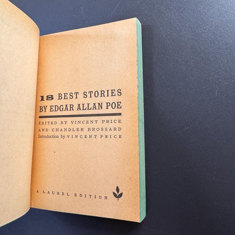 18 Best Stories by Edgar Allan Poe Vintage Softcover Book - Etsy