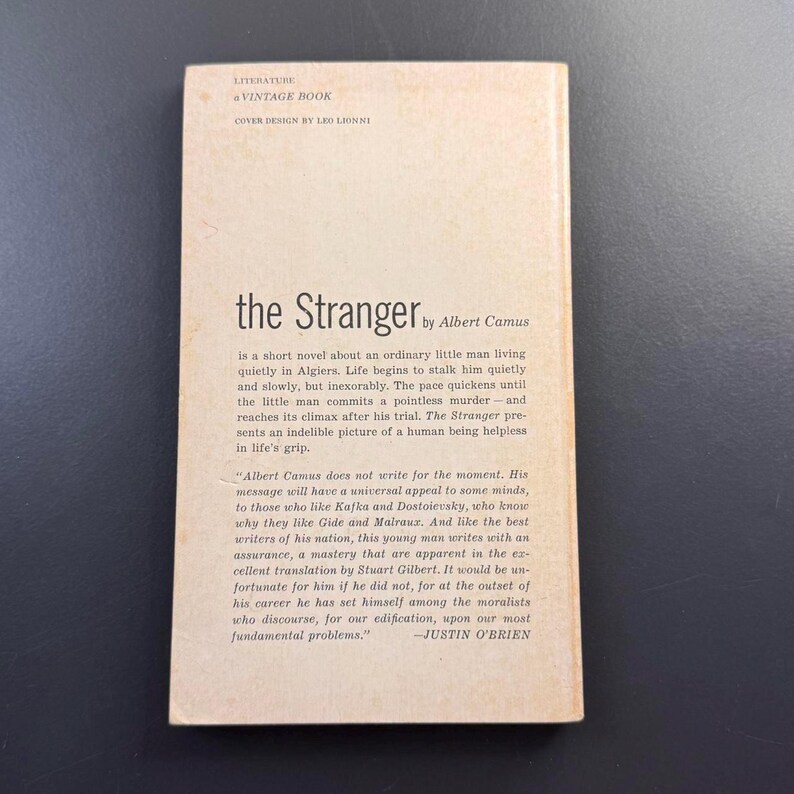 The Stranger French Book Albert Camus “the Stranger” Vintage Book - Etsy
