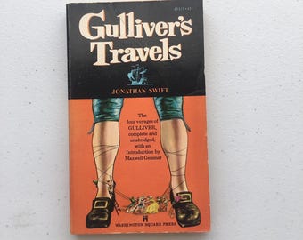 Jonathan Swift “Gulliver’s Travels”. Paperback in overall good vintage condition.