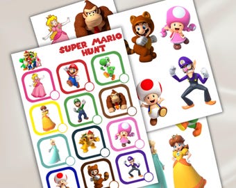 Jogo de Caça ao Tesouro para Festas Infantis | Caça ao Tesouro de Aniversário para Imprimir | Atividade para Download Imediato
