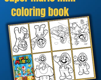 Página para colorir | Mini página para colorir para crianças | Atividade para imprimir | Colorir videogame | Download instantâneo