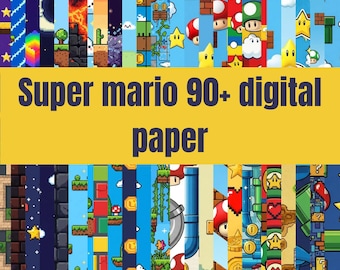 Pacote de Papéis Digitais com Mais de 90 Fundos Inspirados em Jogos para Scrapbook e Planejador - Download Instantâneo e Impressão em HD
