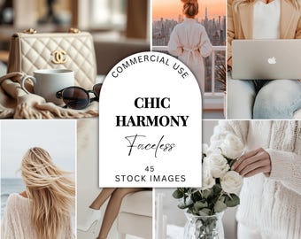 Faceless Stock Photos Beige für Instagram Reels, Digital Marketing, Aesthetic Content und Social Media Bilder, Neutral Girl Boss Bilder