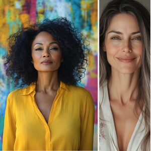 Mature Beauty Stock Photos - Diverse Women - Mature Women Beauty Stock Photos - Diverse Beauty Stock Image bundle - Reel Covers - Skincare