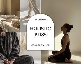 Mindfulness Stock Photo Bundle: Neutral Beige Wellness Images