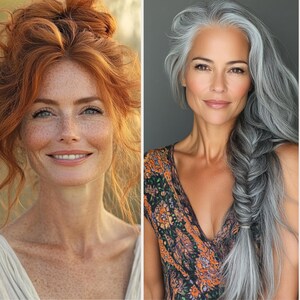 Mature Beauty Stock Photos - Diverse Women - Mature Women Beauty Stock Photos - Diverse Beauty Stock Image bundle - Reel Covers - Skincare