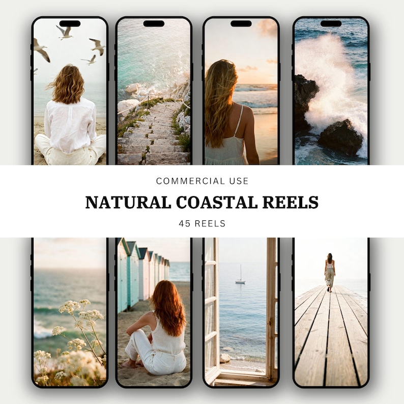 Soft coastal video clips showing calm beach scenes and ocean waves for Instagram reels
Aesthetic coastal reel preview with natural beach visuals and golden hour lighting
Minimal coastal b-roll video clips designed for wellness and soft life content
Natural beach footage with gentle movement, calm ocean tones, and cinematic framing
Coastal aesthetic reels pack preview featuring peaceful shoreline and ocean scenes
Scroll-stopping coastal video content for Instagram reels and TikTok
Soft life coas