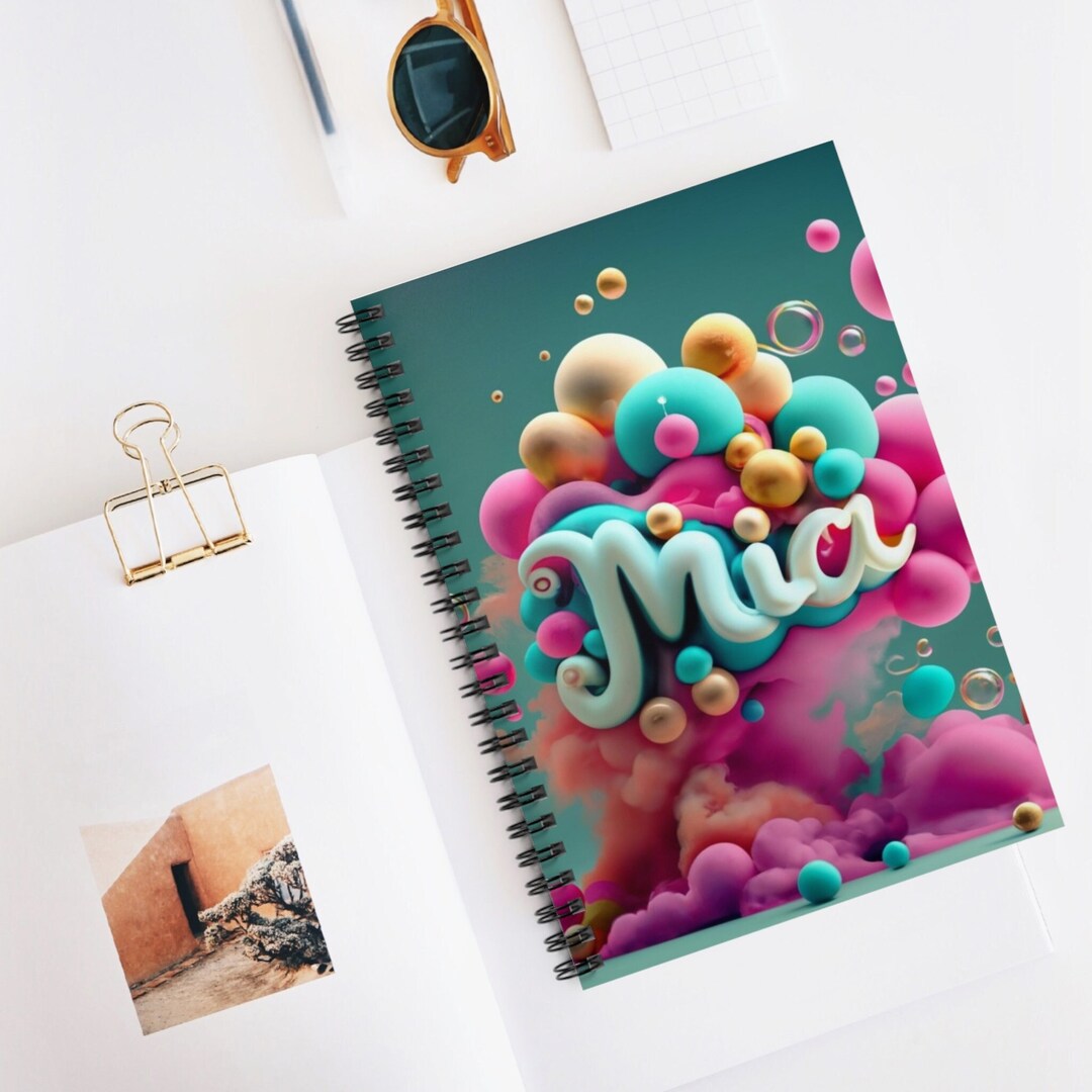 Spiral Notebook Gift Back to School Poems Notebook Bubbly Etsy