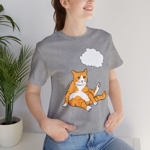 Funny Orange Cat Shirt, Ginger Cat Tee, No Brain Cells Ginger Cat Tshirt, Unique Cat Mom Gifts, Orange Cat Person Shirt, Cute Cat Lover Gift