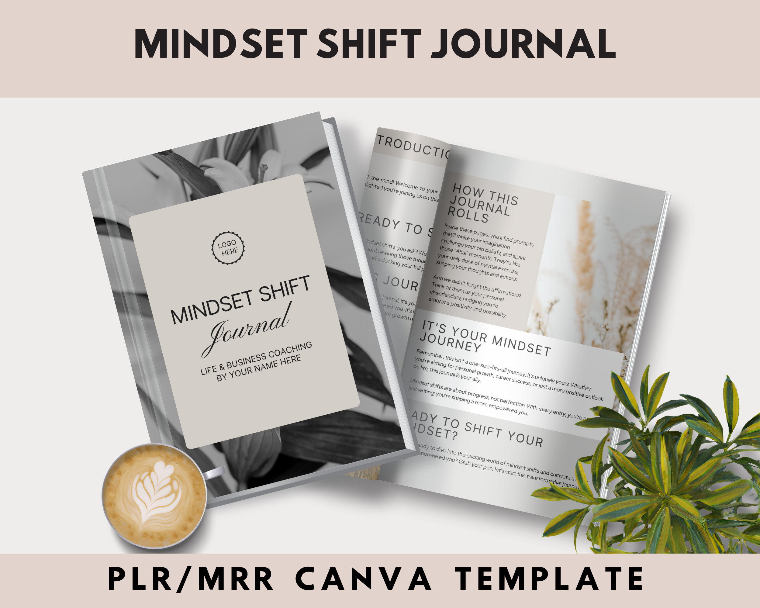 Mindset Shift Journal With Master Resell Rights, Life Coach Lead Magnet ...