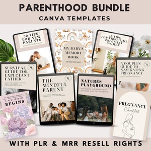 Parenthood Bundle - Parenting Guide - Mindful Parenting Tips - Lead Magnet eBook - Parenting coach eBooks - Lead Magnet for First-Time Moms