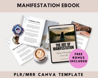 Manifestation eBook With Master Resell Rights | Manifest Money | Manifestation Guide | Manifestation Lead Magnet | Life Coach | MRR Canva