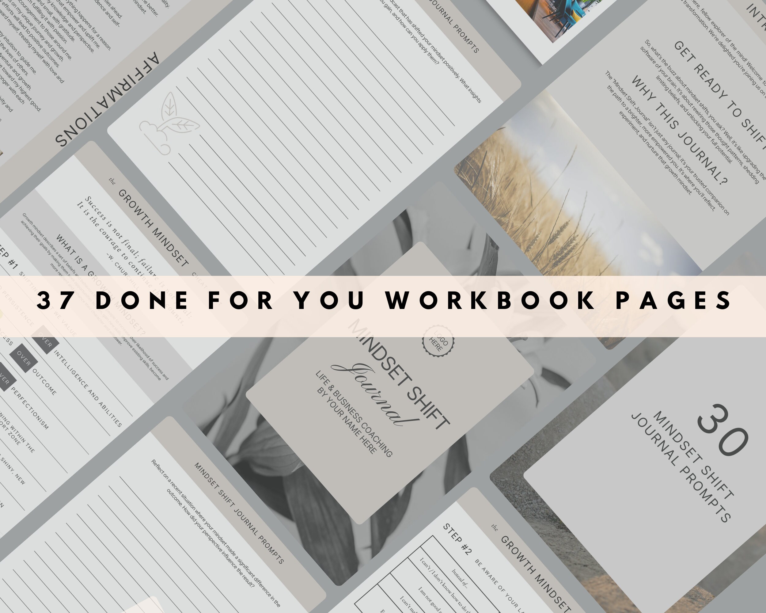 Mindset Shift Journal With Master Resell Rights, Life Coach Lead Magnet ...