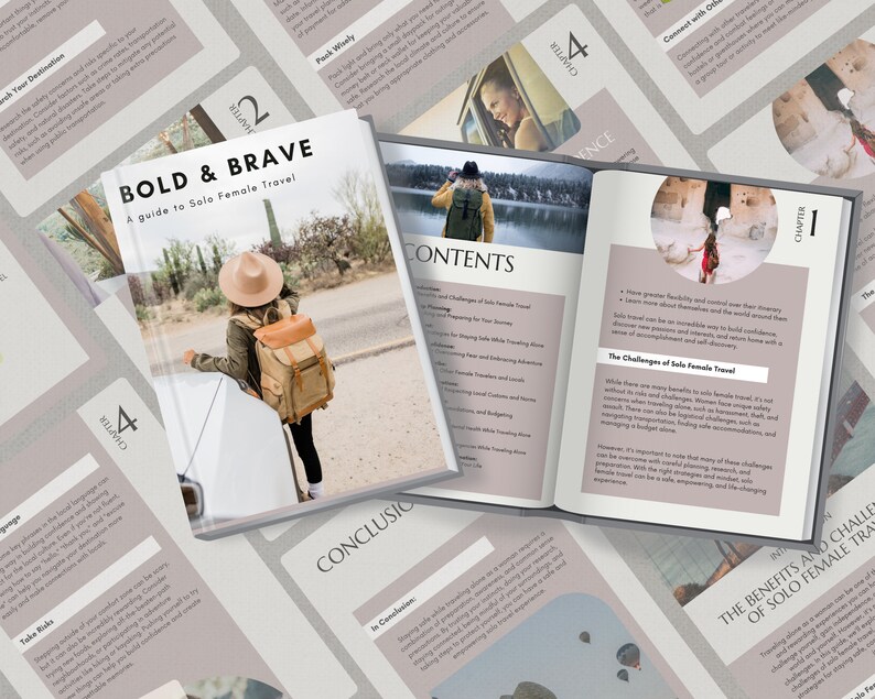 Solo Travel Guide PLR, MRR Ultimate Travel Tips for Solo Travelers, Resell Rights, Done For You eBook, Travel Planner, Travel Agent Content