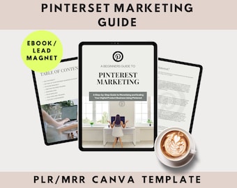 Pinterest Marketing Guide with Master Resell Rights | Digital Marketing PLR  | Passive Income Guide PLR, Pinterest Success Guide | Canva MRR