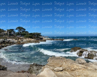 Lovers Point - digital download, Monterey Ca Ocean Coastline
