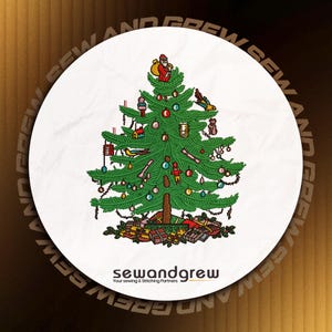 Árbol de Navidad Spode en punto de cruz