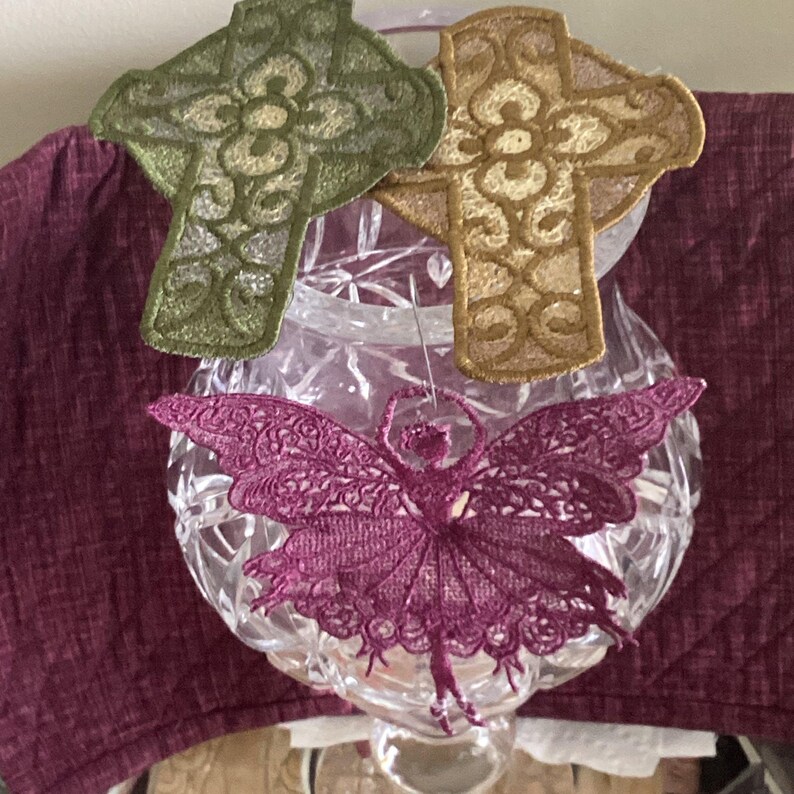 Butterfly Ballerina FSL Embroidery design image 3