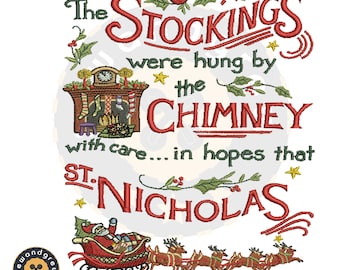 Nikolaus Weihnachten Stickdatei