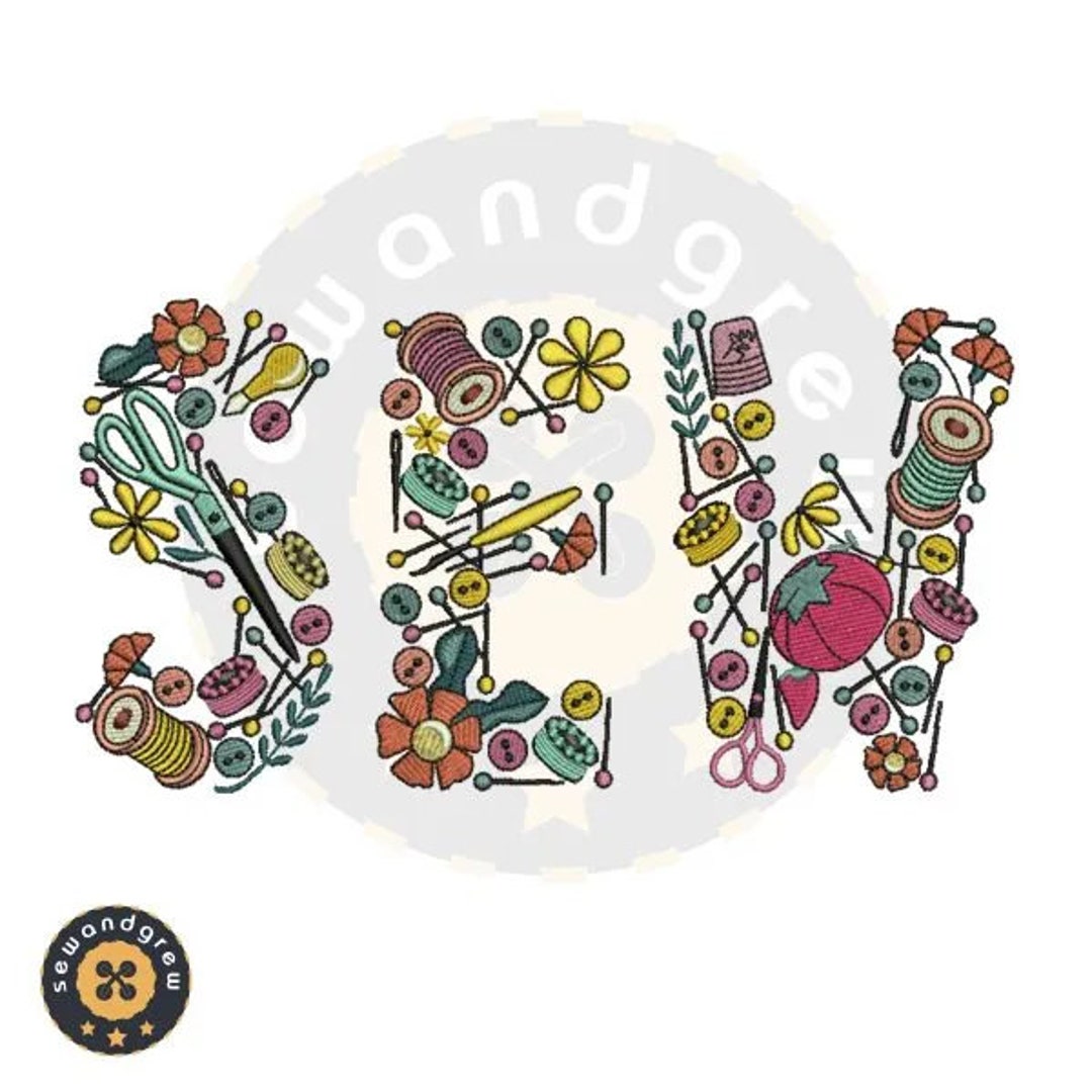 The Sew Embroidery Design Etsy