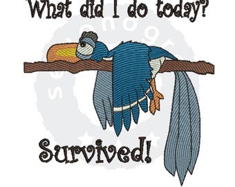 I Survived Embroidery design