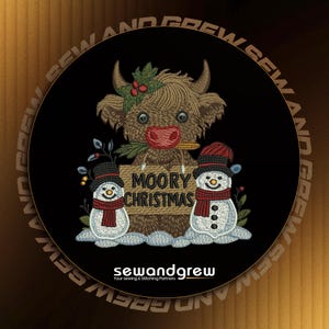 Moory Christmas Embroidery Design