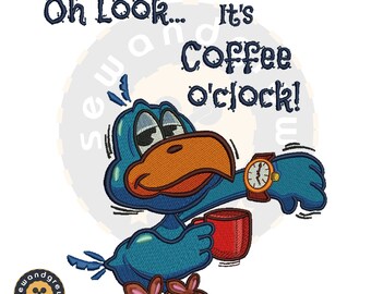Kaffee O Uhr Stickdatei
